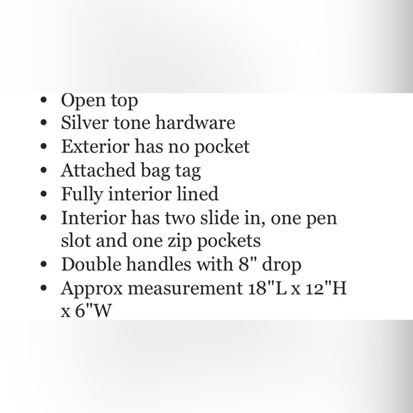 Coach Park metro tote black and tan saffiano leather! - Picture 4 of 10